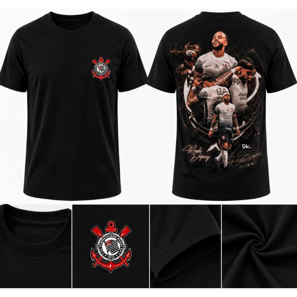 camisa de time corinthians timao memphys jogador camiseta de algodao