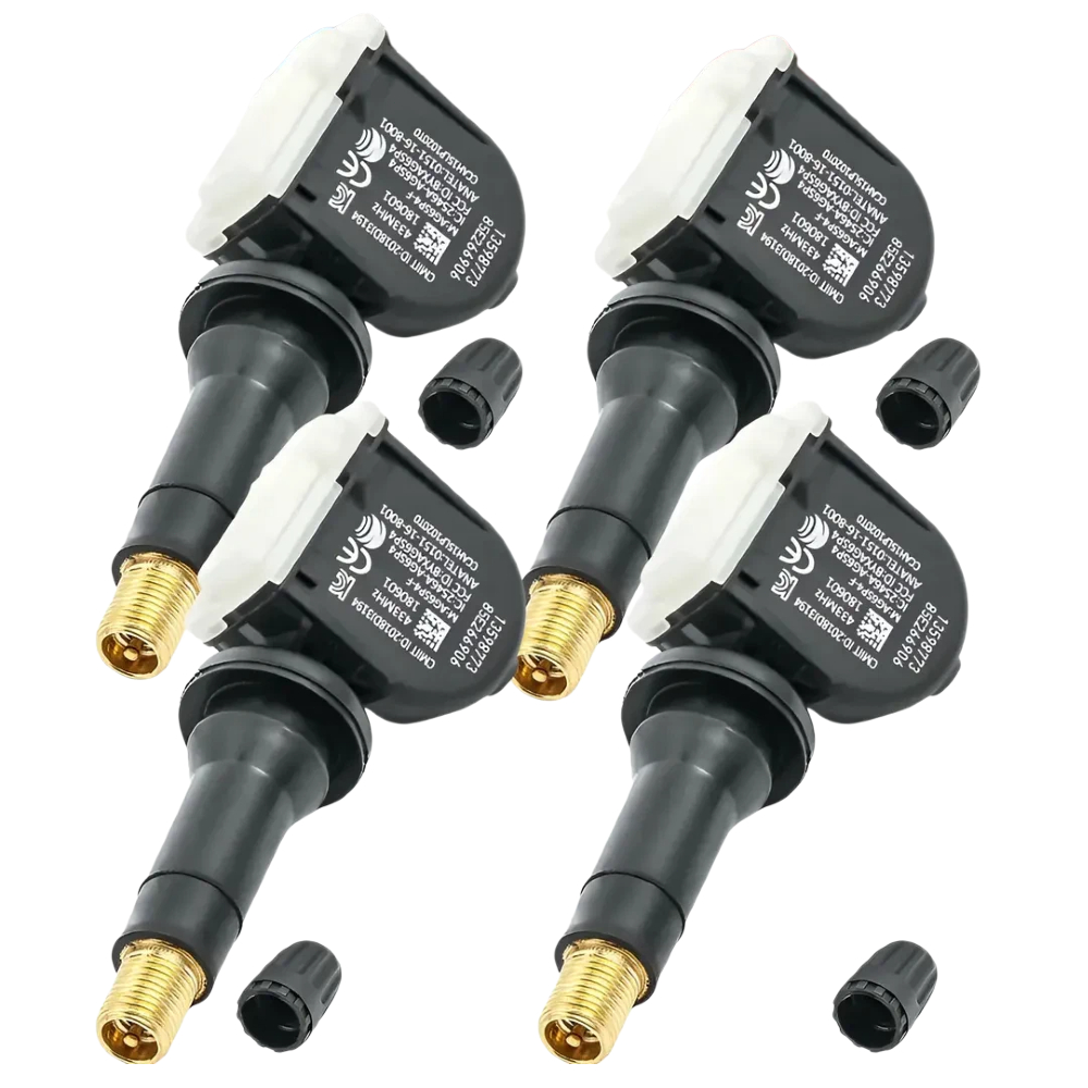 KIT4 Sensor Tpms Pressao Pneu Onix Cobalt S10 Cruze Prisma 433MHz OE:13598773