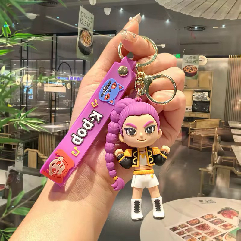 Chaveiro 3D Guerreiras do K-Pop | Pingente Emborrachado Colecionável | Pronta Entrega — imagem 2 de 2