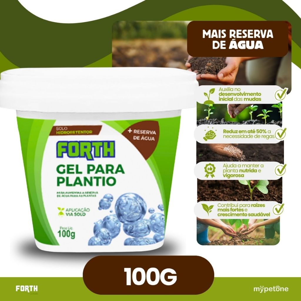 Forth Gel para Plantio adubo Fertilizante - 100g