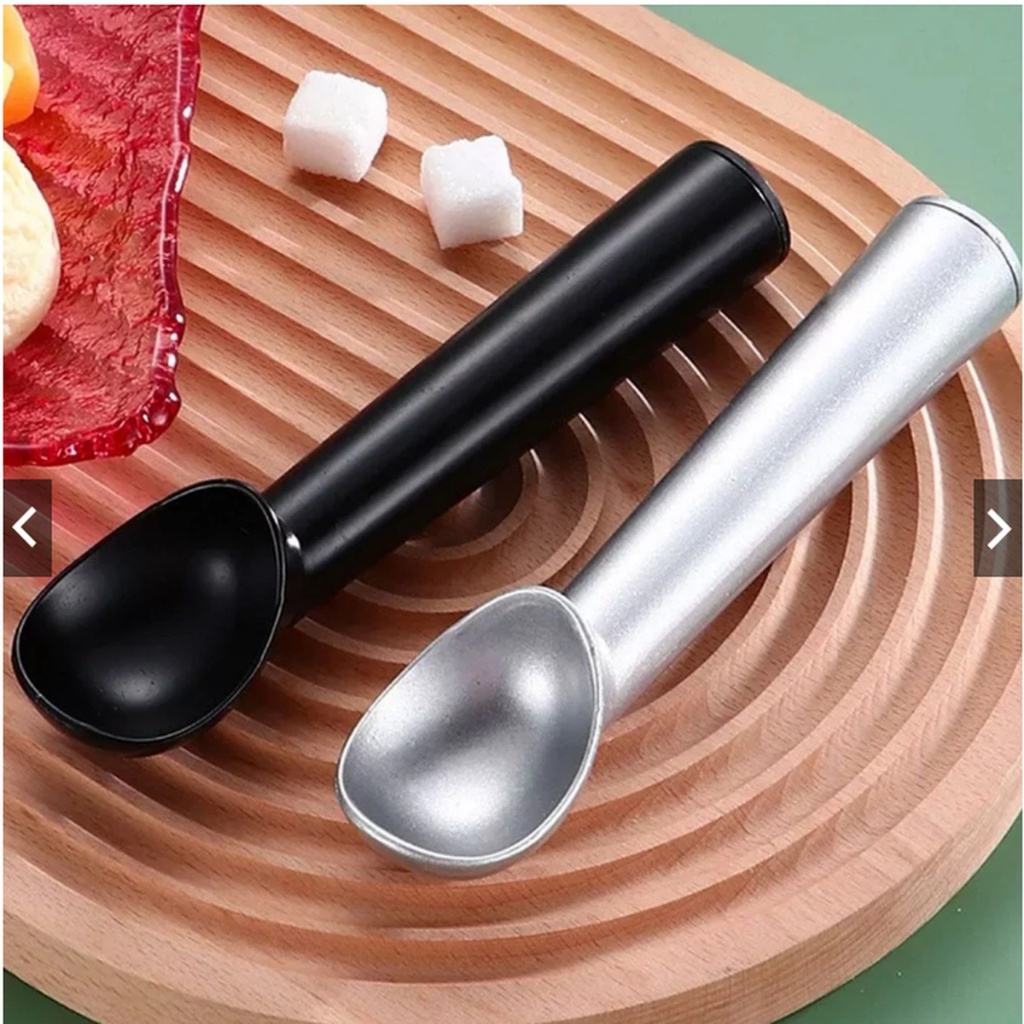Colher Para Sorvete e Açaí Bola Profissional Grande Aluminio