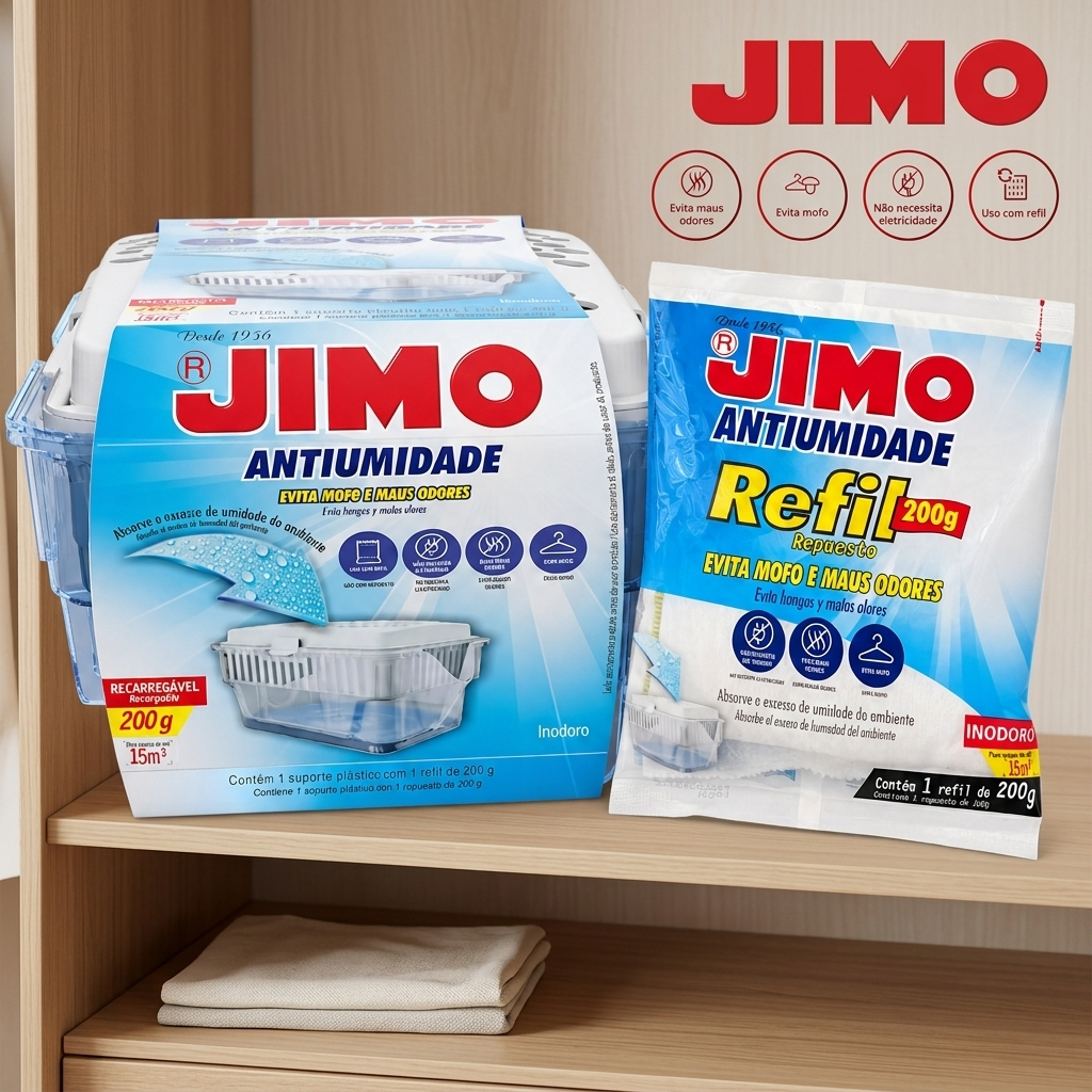 Jimo Desumidificador Antiumidade 1un 200g Portátil Armário Guarda Roupa Gaveta Roupas Sapatos Bolsas Contra Mofo