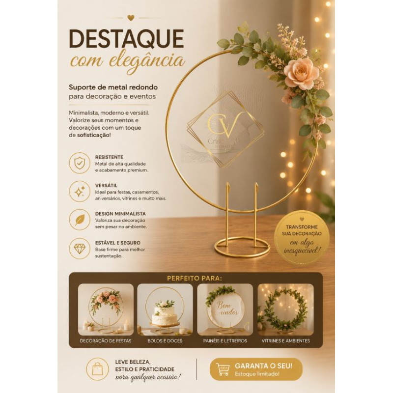 Mini arco de mesa redondo Dourado,arco decoração de festas,aniversários, casamentos