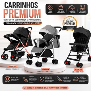 Coleção Carrinhos de Bebê Premium