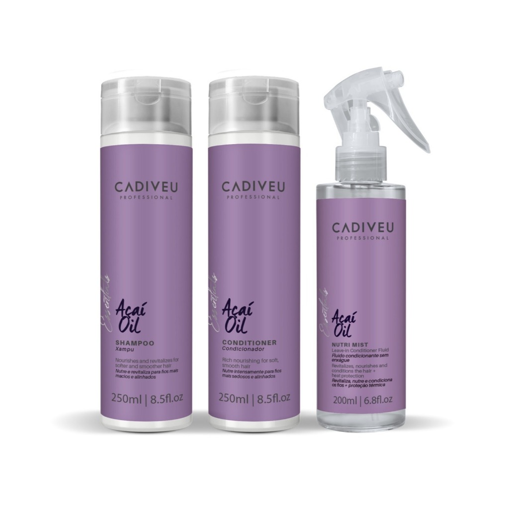 Cadiveu Professional Kit Açaí Oil Sh + Cond + Fluido