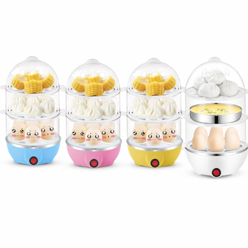 Cozedor De Ovos 110v Legumes 3 Andares Até 21 Ovos Cozimento A Vapor Cozedor Pronta Entrega
