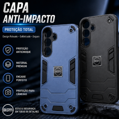 Capa Anti Impacto para Samsung Galaxy S23 S24 S25 FE Plus, Proteção Total, Antiderrapante, Resistente e Design Robusto
