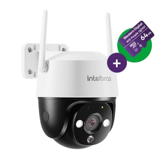 CAMERA INTELIGENTE INTELBRAS IM7+3M FULL COLOR SD64GB