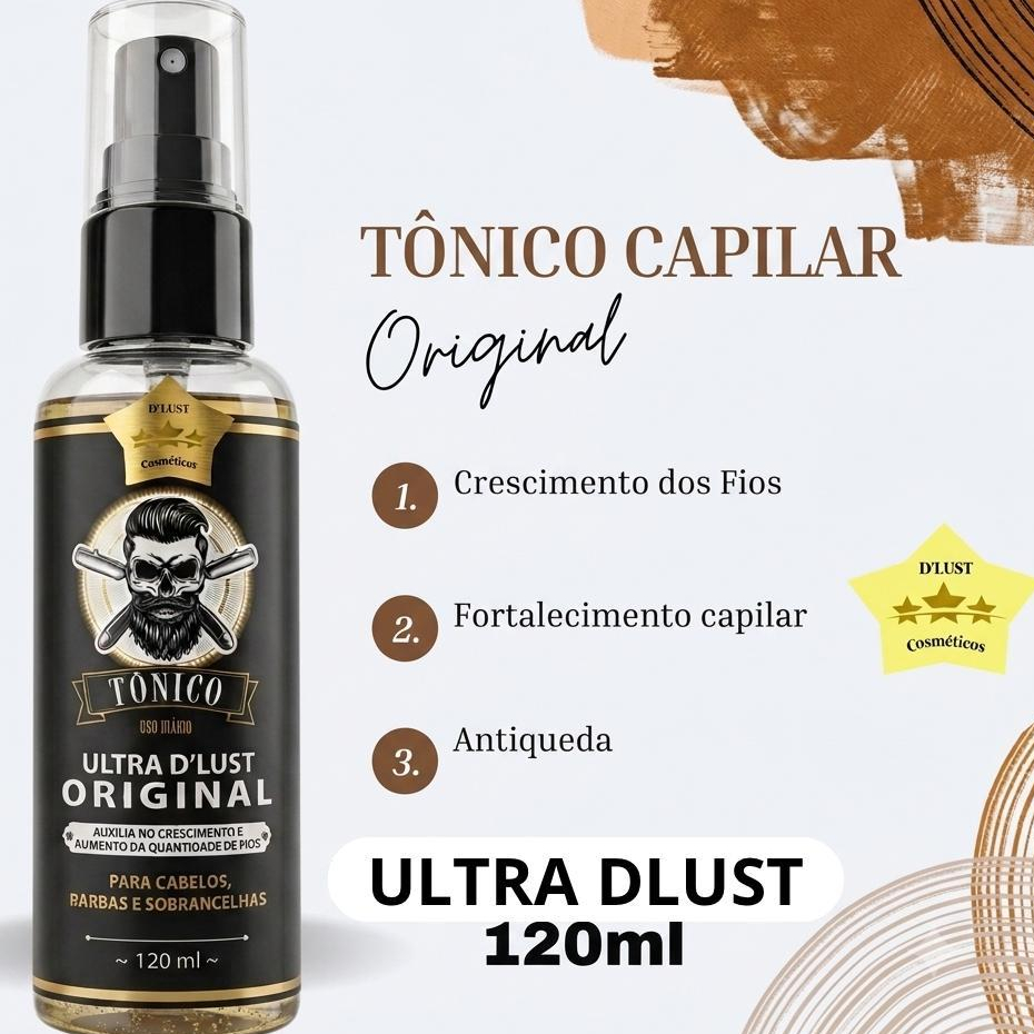 Tônico UltraDlust, cabelo, barba e sobrancelha