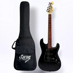 Guitarra Strato Seven Sgt-207 BK Preto C/ Bag