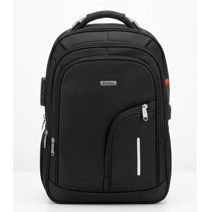 Mochila Masculina Executiva ROYAL Impermeavel Faculdade Escolar Bolso Antifurto e Senha
