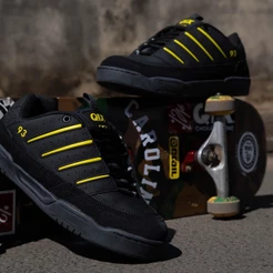 Tênis Qix Golden Original Anos 2000 Masculino Feminino Refletivo Skate Macio