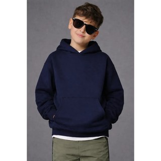 Moleton Infantil Canguru com bolso moletom liso algodão moletom masculino juvenil liso com bolso com capuz