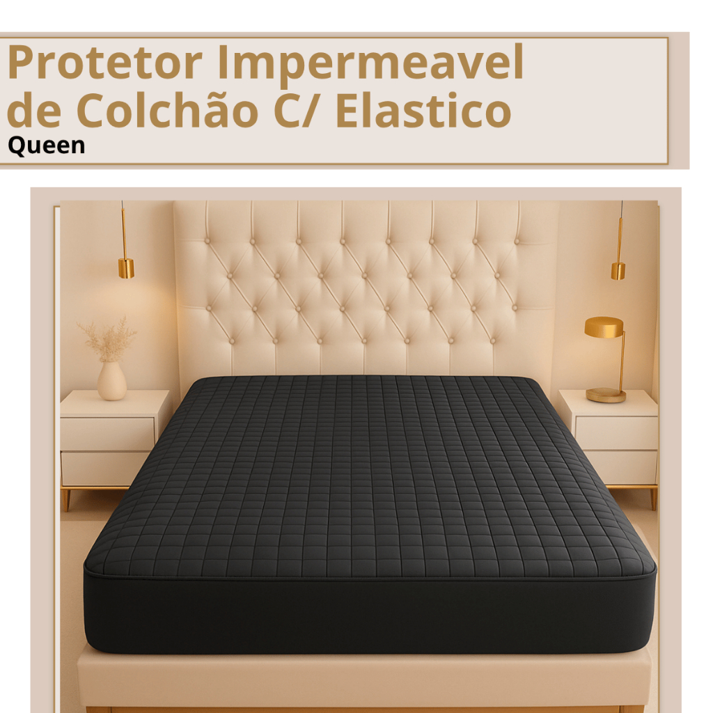 Protetor Impermeavel de Colchão Queen com Elastico em Toda Volta