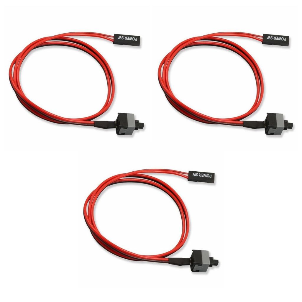 Cabo Botão Power SW Reset On Off Interruptor Para Ligar Gabinete PC Computador ATX Mineração
