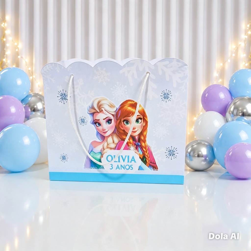 Sacolinha Surpresa Frozen Personalizado  Lembrancinha Aniversário Festa Infantil