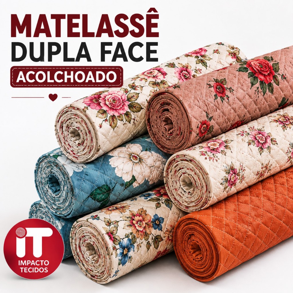 Tecido Matelassê Dupla Face Acolchoado 1 Metro x 2,40m Colcha Cobre Leito Manta Sofá Decoração