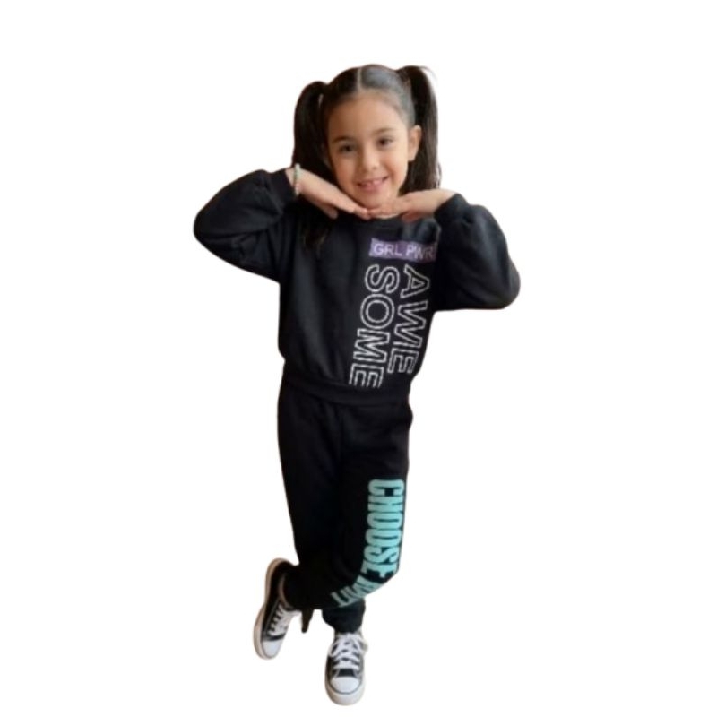 Conjunto Moletom Tamanho 12 e 14 Menina Infantil Forrado/Flanelado por dentro Inverno