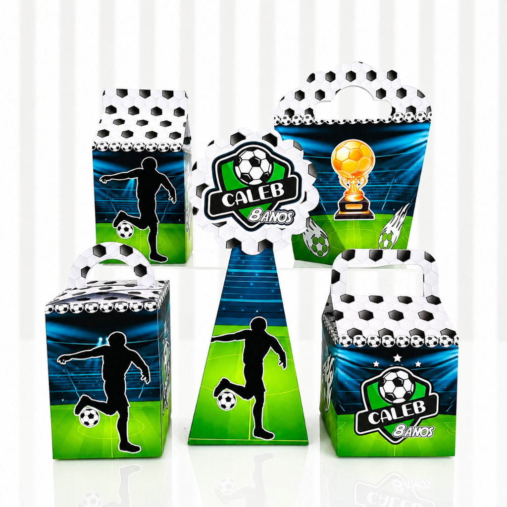 kit caixa Futebol, caixinhas futebol, lembrancinha futebol, kit festa futebol, personalizados futebol