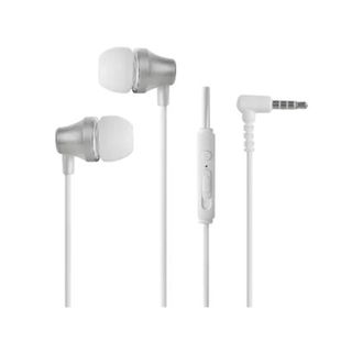 Fone de Ouvido com Fio e Estojo Conector P2 - Branca - Celular Smartphone Notebook Computador