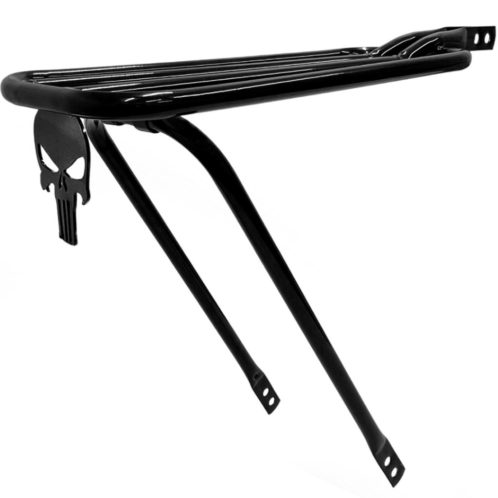 Bagageiro Articulado Bicicleta Aro 26 Caveira Justiceiro