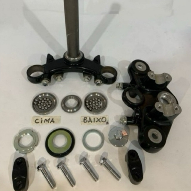 Mesa inferior e superior + caixa de direção  Cg 160 (2025) Original Honda Fan titan start cargo