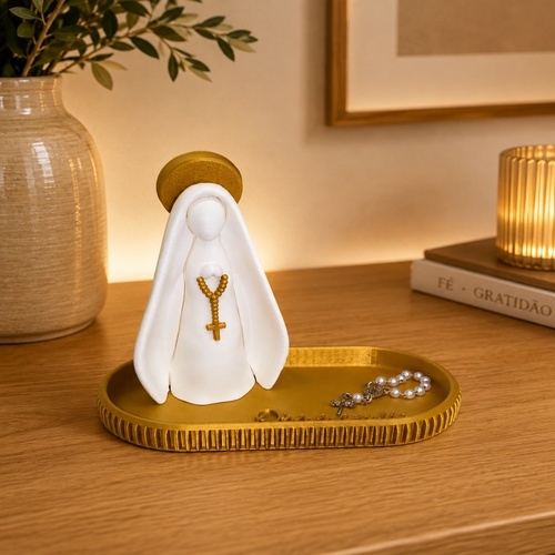 Kit Religioso Decorativo Nossa Senhora Porta Terço presente Decoração Religiosa Moderna catolico