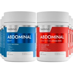 Kit 3x Abdominal Dia + 3x Abdominal Noite 3 Meses Nutrilibrium