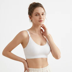 Z&D Lingerie Top Alças Larga Alcinha Com Bojo Sem Aro LC06