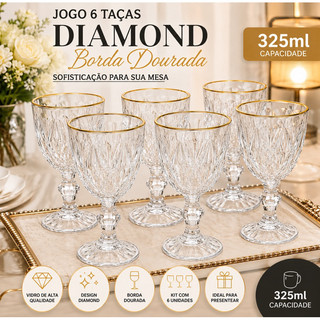 Taças Diamond: Elegância em Cada Gole! 🍷