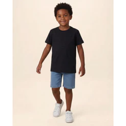 Camiseta Infantil Menino Decote Redondo Em Algodão Malwee Kids Preto