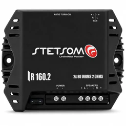Módulo Amplificador Stetsom IR160.2 2 Canais 80W RMS 2 Ohms 12V Som Automotivo Carro