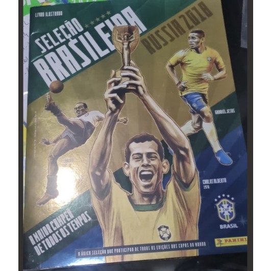LIVRO ILUSTRADO - SELEÇÃO BRASILEIRA RÚSSIA 2018 - ÁLBUM DE FIGURINHAS - PANINI