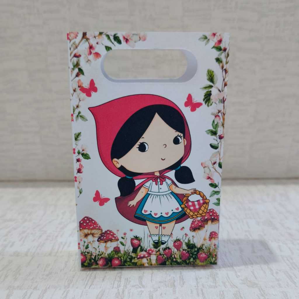PEGUE E MONTE Sacolinhas Personalizadas Chapeuzinho vermelho ou (QUALQUER TEMA) Lembrancinhas Mimos para Festas