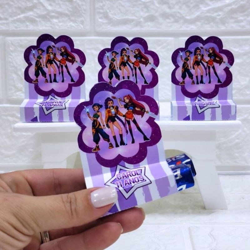 kit Porta Bis Duplo personalizado|lembrancinha aniversário| chá de bebê|chá revelação|mêsversario (peguei e monte)