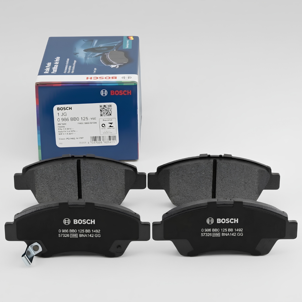 Pastilha Freio Dianteiro Semimetálica Original Bosch BB1492 | City 2015 até 2021 | Fit 2015 até 2021 | Wrv 2017 até 2021