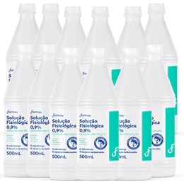 Kit c/12 Soros Fisiológicos Farmax 0,9% 500mL