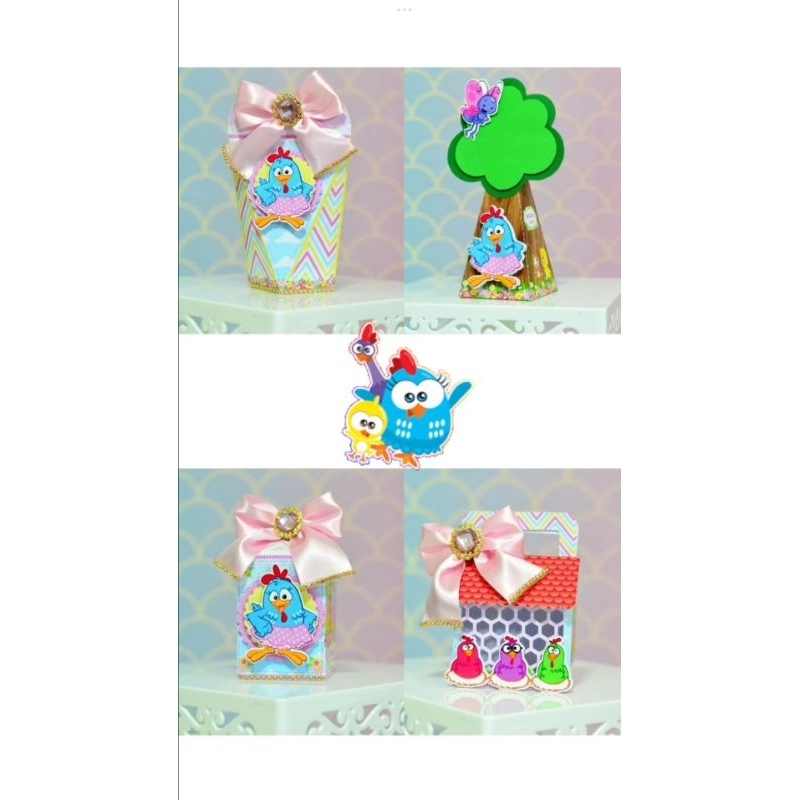 Kit festa infantil PEGUE E MONTE - Tema Galinha pintadinha - Aniversário infantil - Lembrancinha personalizada.