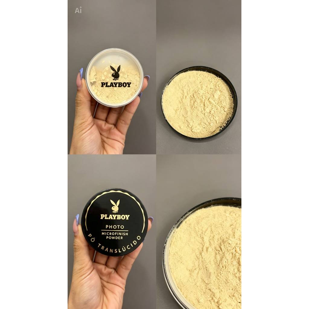 Pó Translúcido Playboy Facial Matte Alta Fixação Maquiagem — imagem 2 de 2