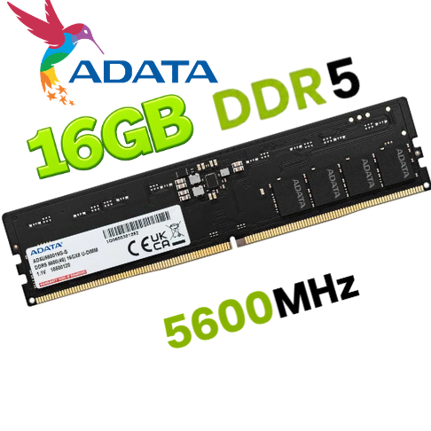 Memória Ram 16GB DDR5 PARA PC GAMER 5600MHZ ADATA/ZILIA/CRUCIAL/kingston CL 46
