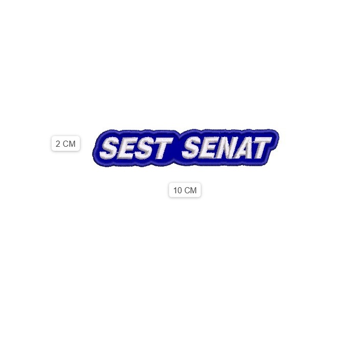 LOGO SEST SENAT 10 X2 CM COM TERMOCOLANTE E COSTURA