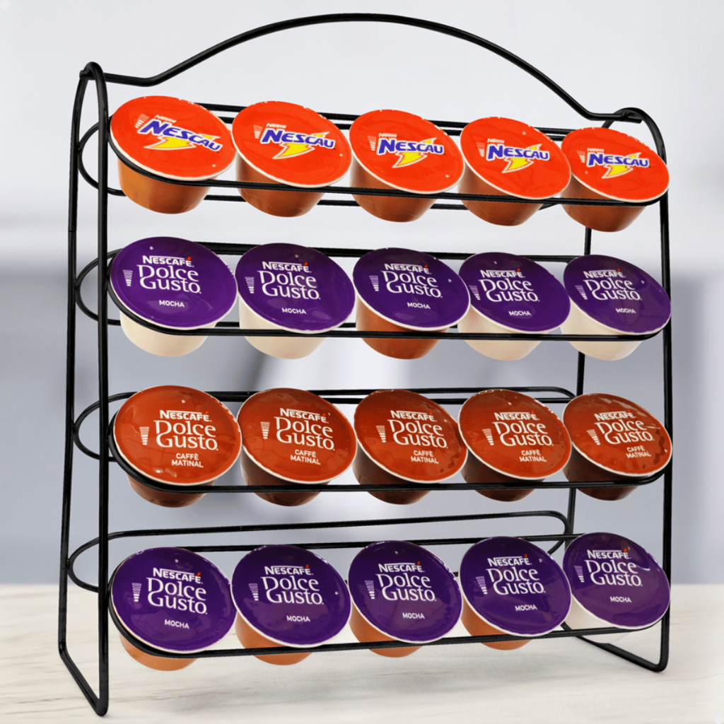 Organizador Porta Cápsula De Café Cafeteira Dolce Gusto Aço Reforçado Preto