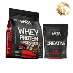 Creatina Monohidratado Pura 600g + Whey Protein Concentrado 1Kg Dark Lab