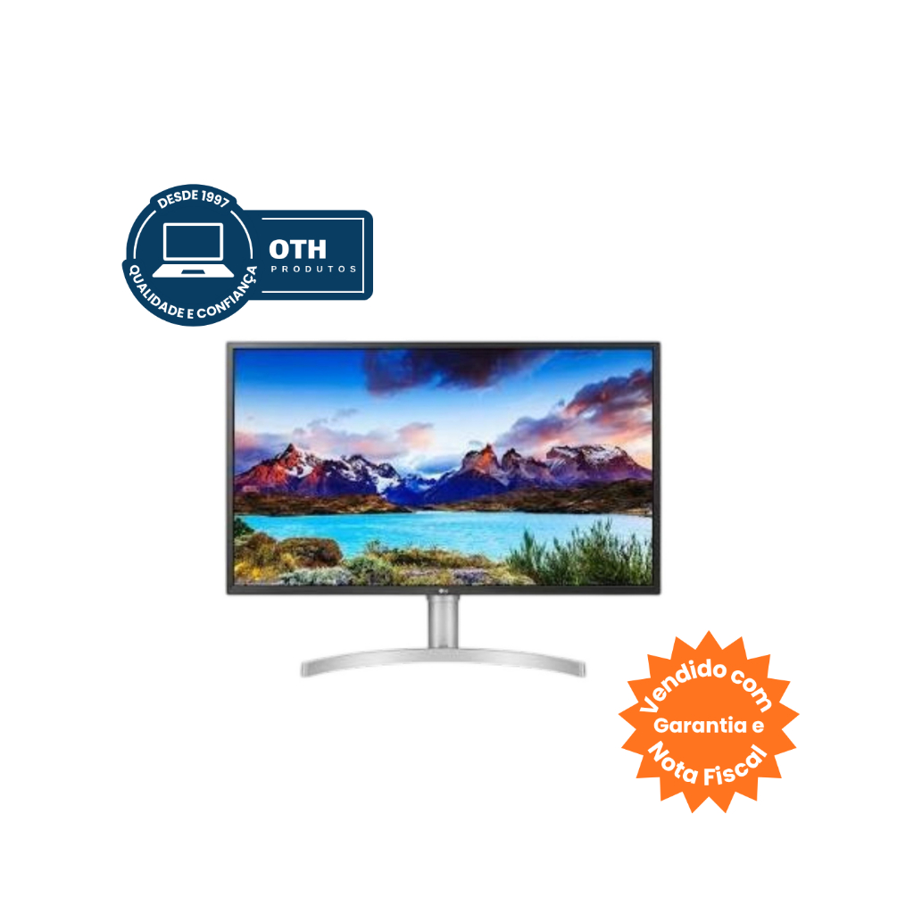 Monitor LG 32" 4K UHD 32UL750-W Branco HDR600 USB-C 60W VESA