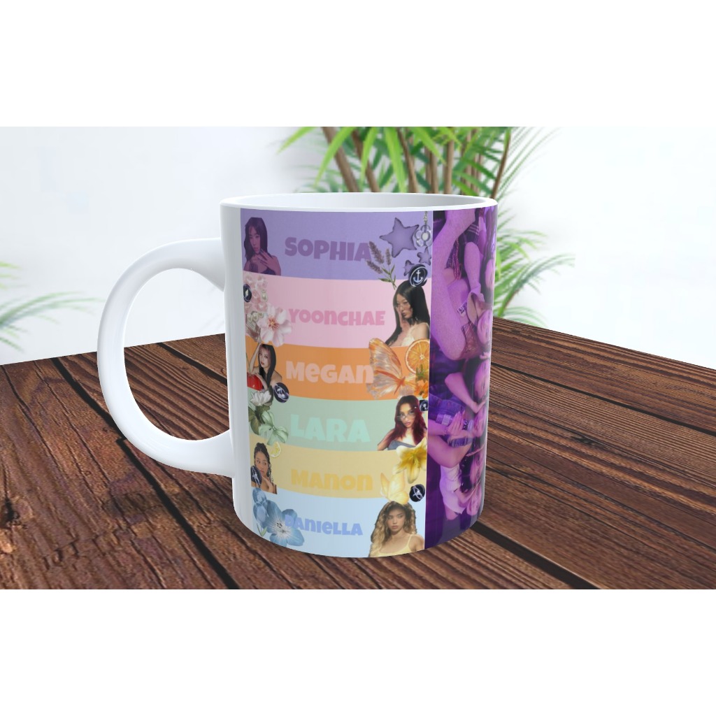 Caneca Personalizada – KATSEYE (K-Pop) 325ml