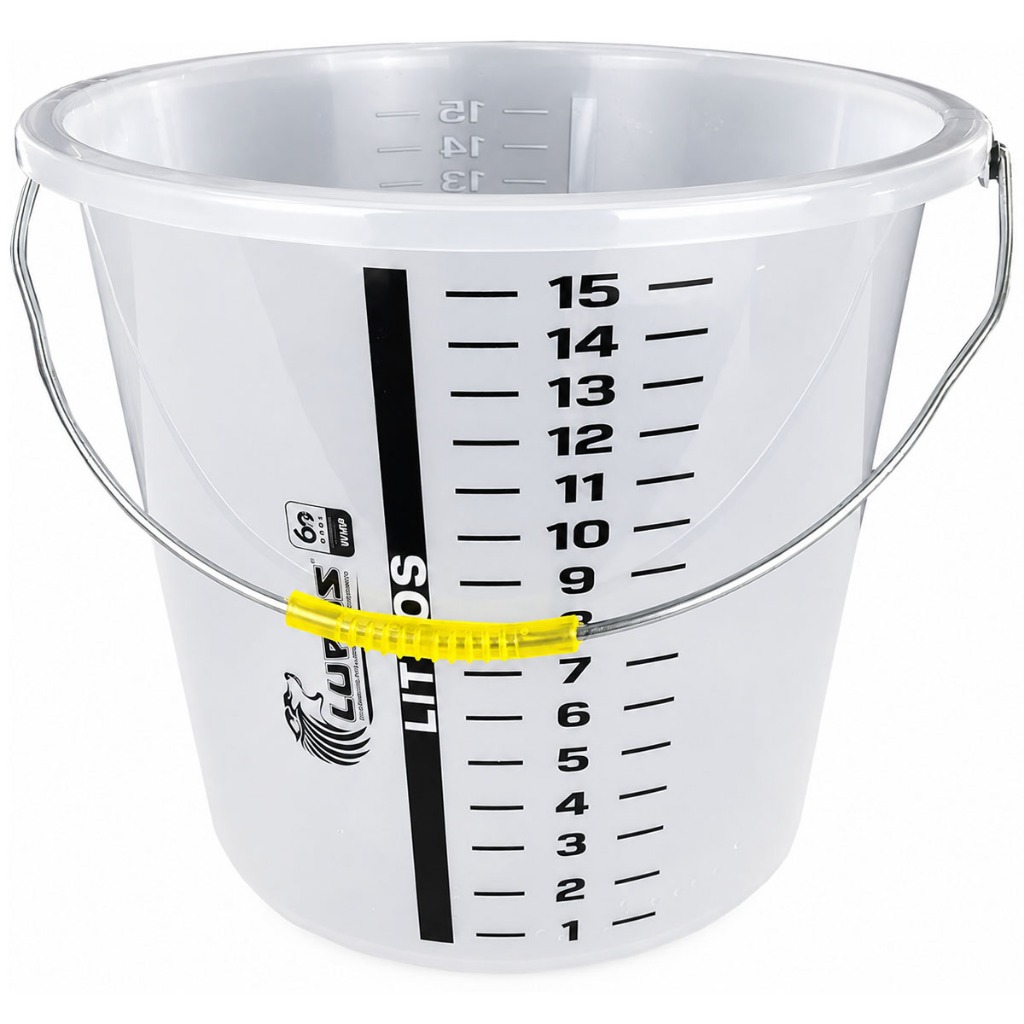 Balde Graduado Transparente Com Capacidade de 15L (2039) - Lupus