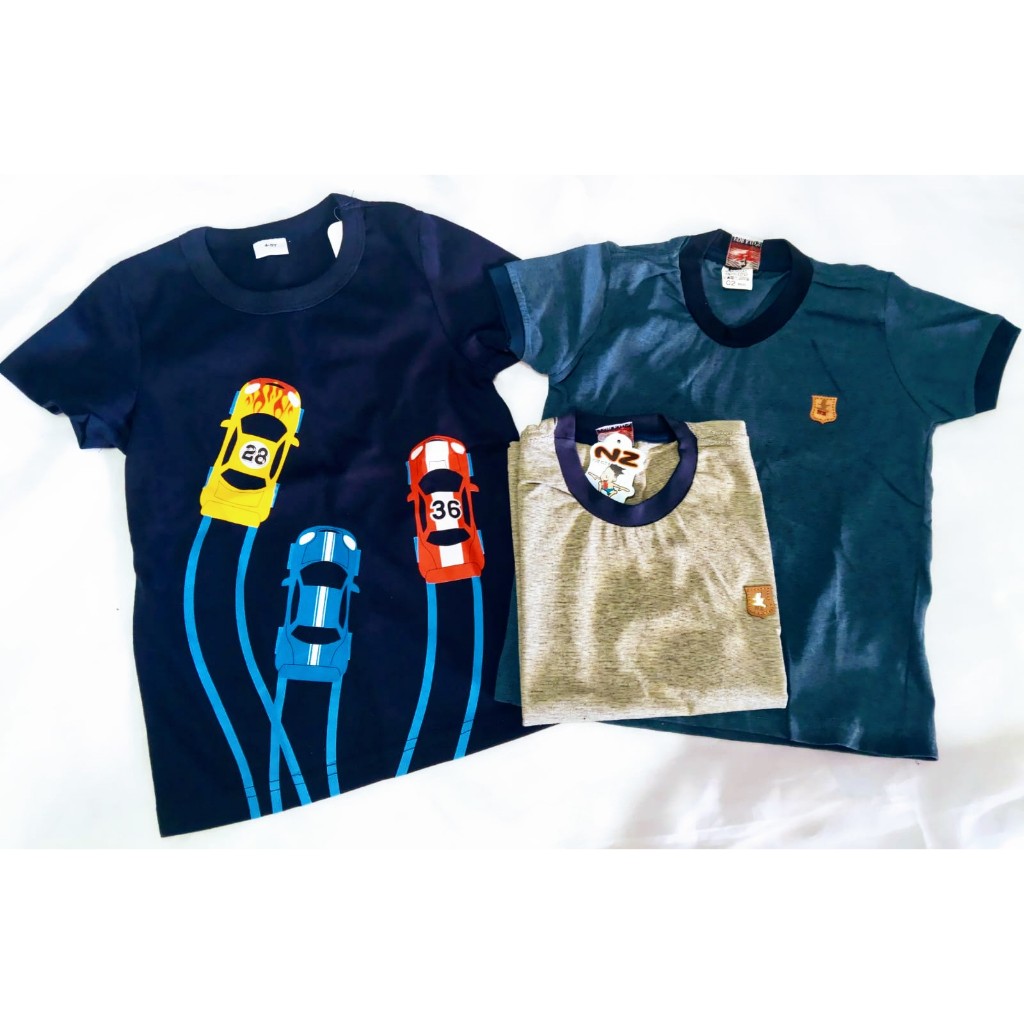 Camiseta Lisa Básica Infantil Masculina Manga Menino Para Criança Moda Camisa