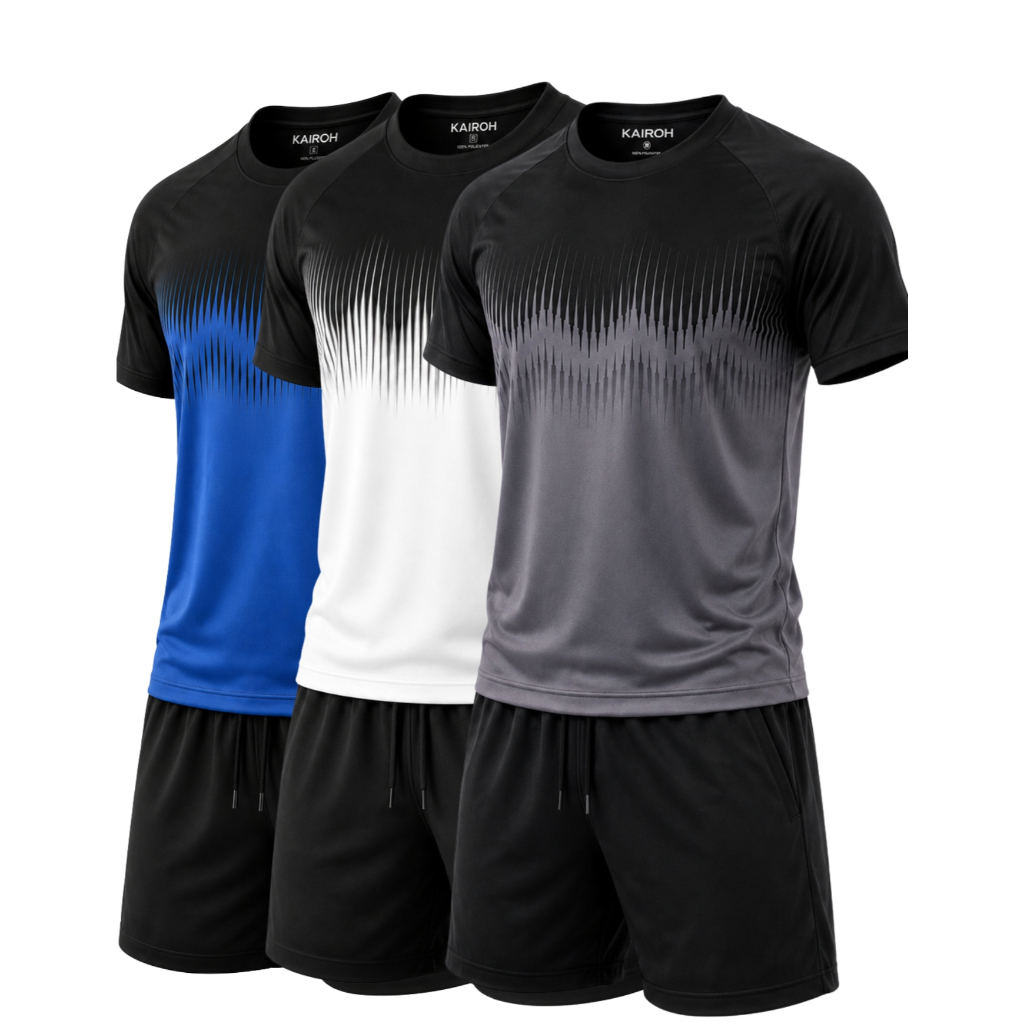 KIT 3 Camisetas Masculina Fitness Para Academia Colorida Ideal Para Exercícios