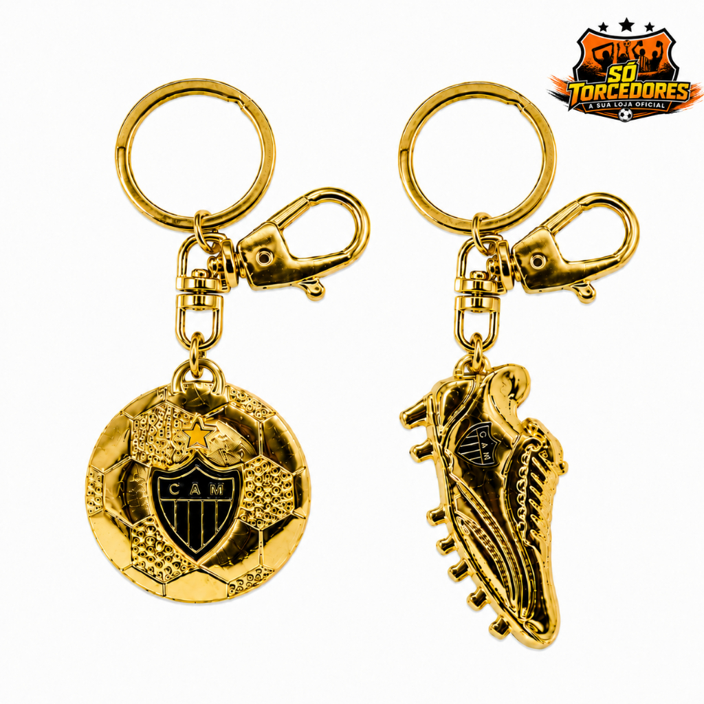 CHAVEIRO ATLETICO MINEIRO OURO OFICIAL - DIVERSOS MODELOS