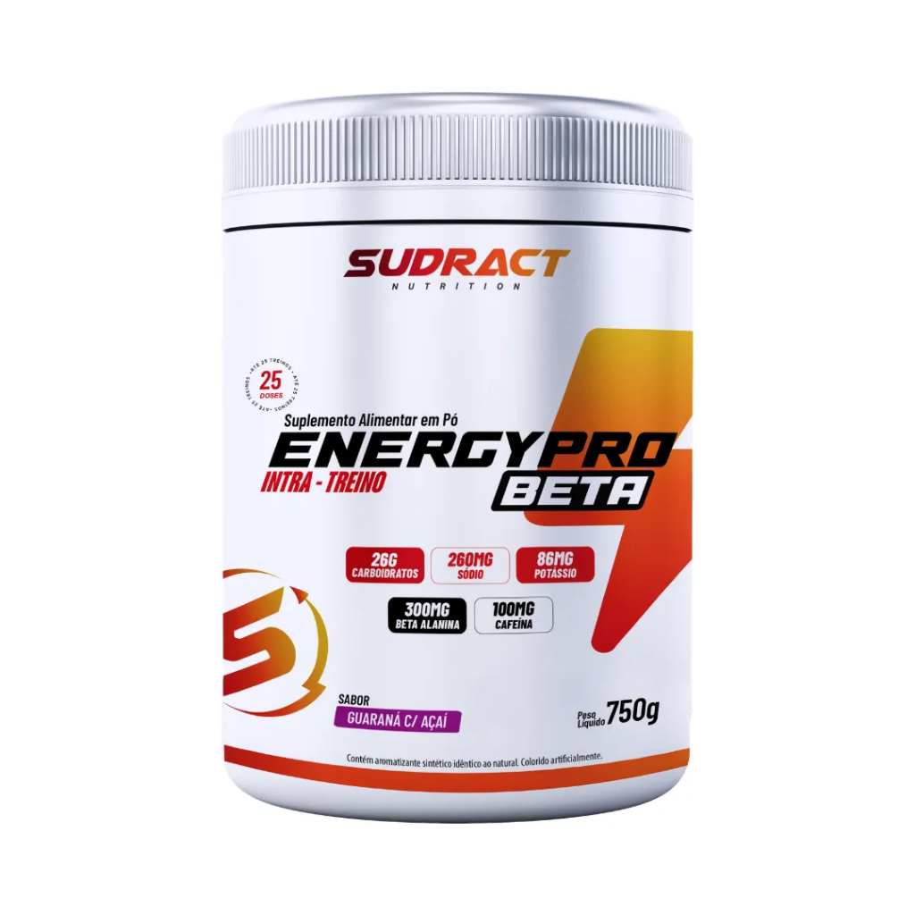 Intra Treino Energy Pro Beta Sudract Nutrition 750g Pó